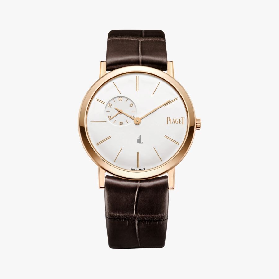 Piaget Altiplano White Dial 18kt Rose Gold Men's G0A39105