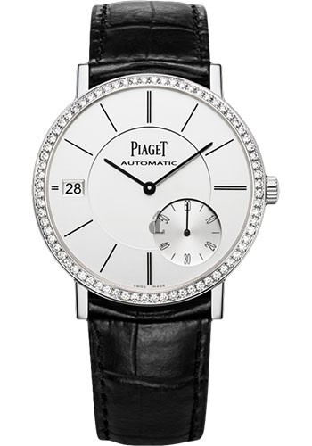 Piaget Altiplano Silvered Dial 18K White Gold Diamond Automatic Men's Wach GOA39138 G0A39138