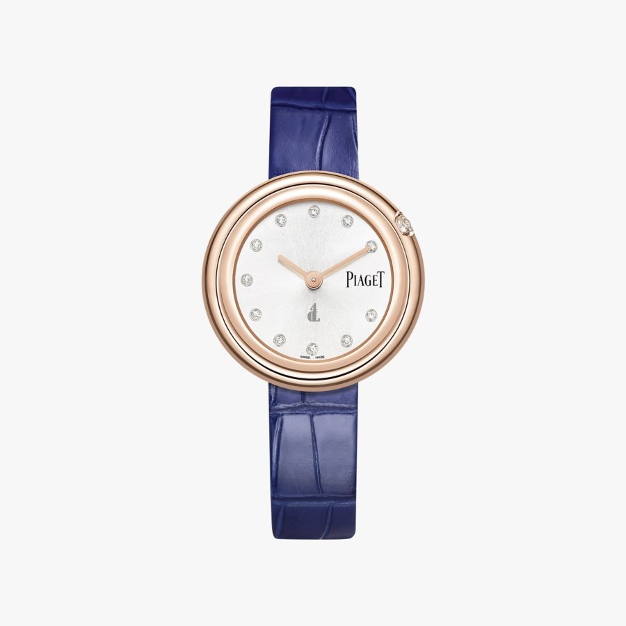 Piaget Possession Silver Diamond Dial Ladies Leather G0A43091