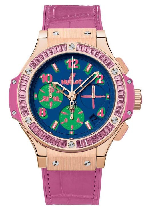 Fake Hublot Big Bang Pop Art Yellow Gold Rose Watch