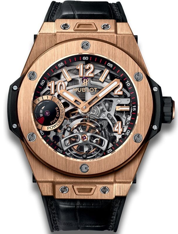 Fake Hublot Big Bang Tourbillon Power Reserve 5 Days King Gold 45mm Watch