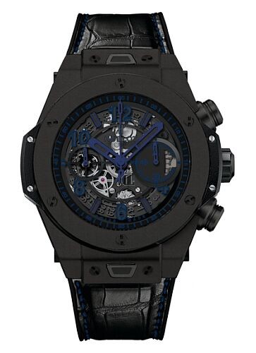 Fake Hublot Big Bang Unico All Black Blue Watch