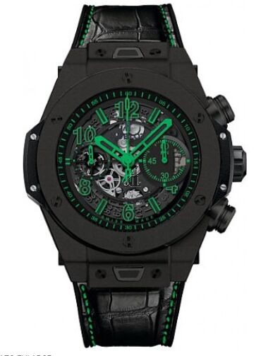 Fake Hublot Big Bang Unico All Black Green Watch
