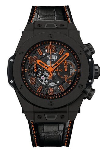 Fake Hublot Big Bang Unico All Black Orange Watch