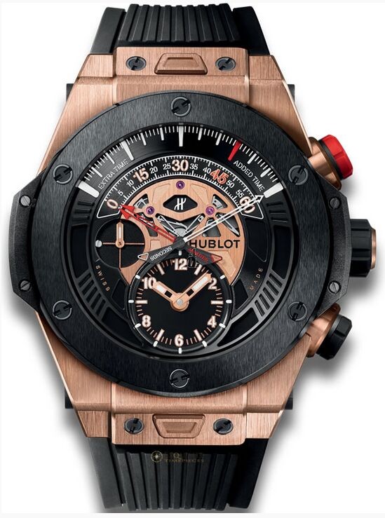 Fake Hublot Big Bang Unico Bi-Retrograde Chrono King Gold Ceramic Watch
