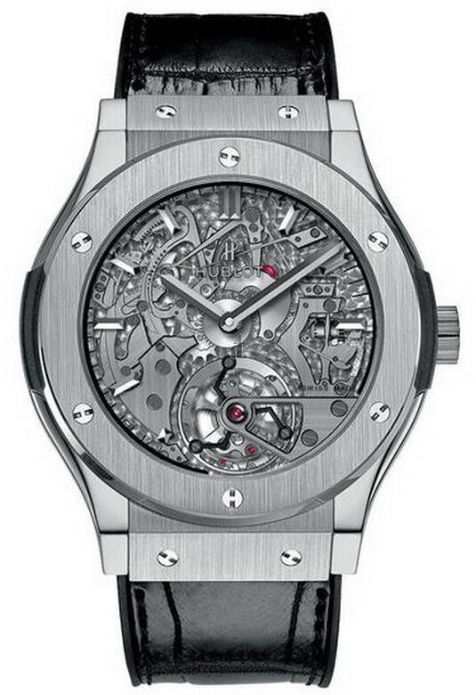 Fake Hublot Classic Fusion Tourbillon Cathedral Minute Repeater Titanium Watch