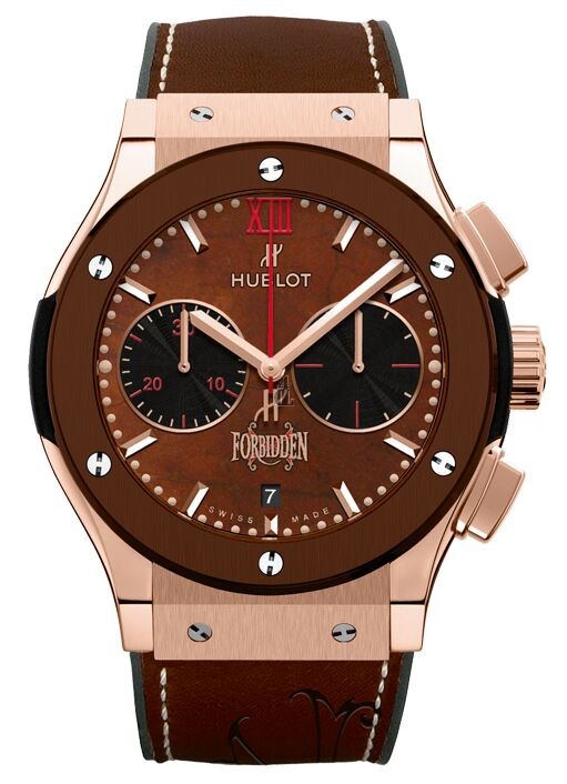 Fake Hublot Classic Fusion Forbiden X King Gold Brown Ceramic 521.OC.0589.VR.OPX14 (King Gold)