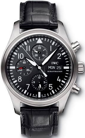 Cheap IWC Classic Pilot's Automatic Chronograph Mens Watch IW371701 fake.