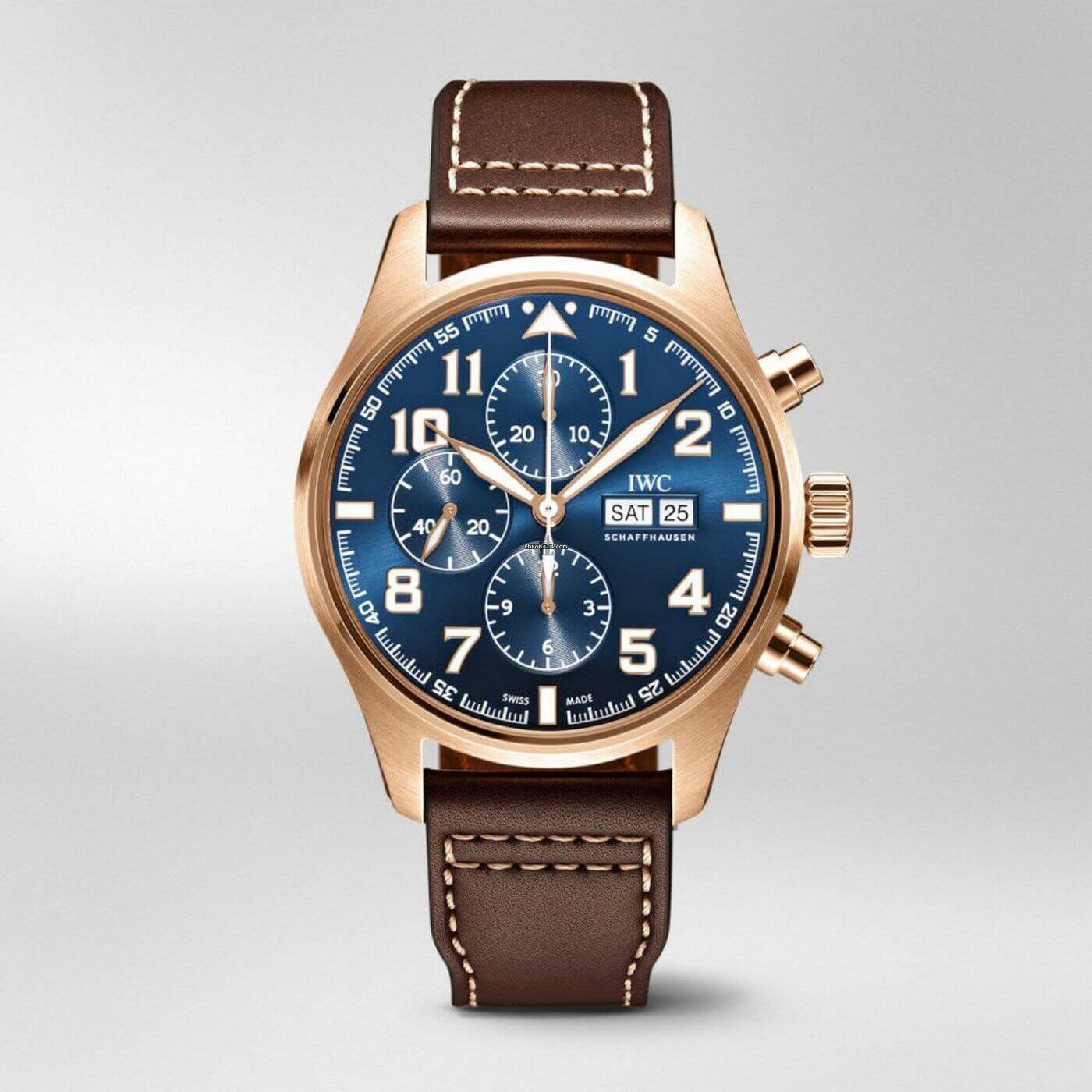 Replica IWC Pilots Watch Chronograph Edition Le Petit Prince Blue Dial Automatic Self Wind IW377721 replica