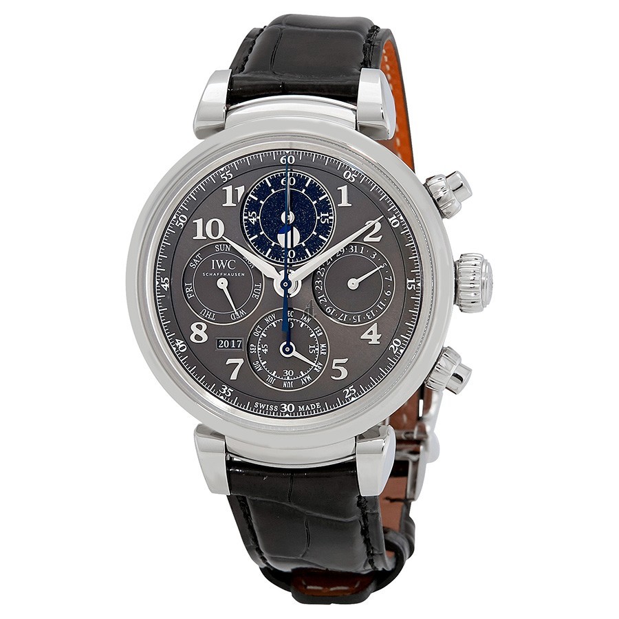 IWC Da Vinci Slate Dial Automatic Mens Perpetual Calendar IW392103