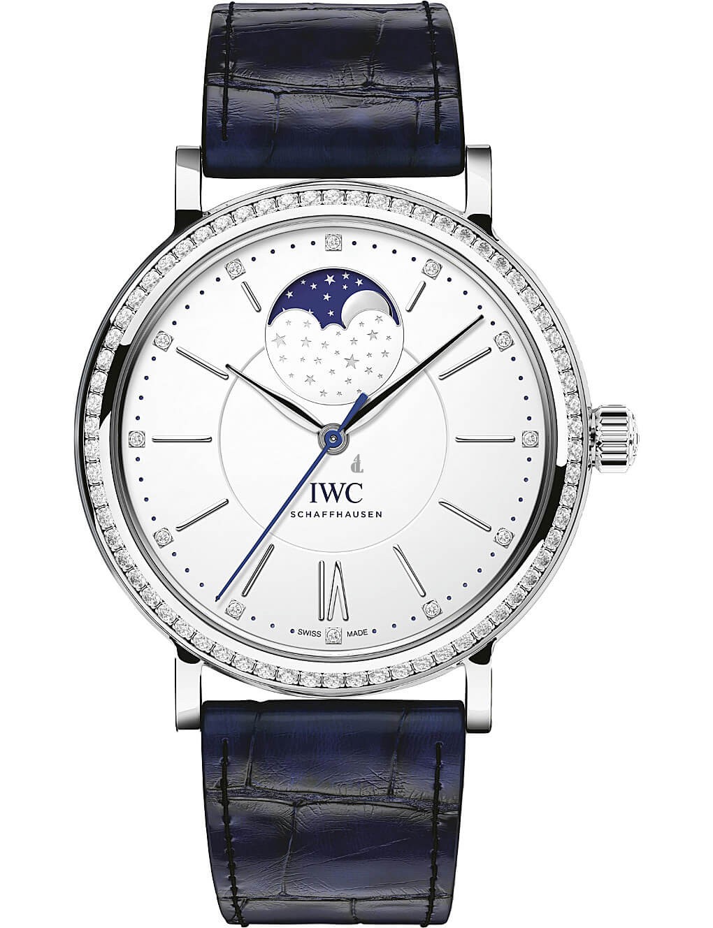 IWC Portofino Automatic Silver Diamond Dial Mens IW459008