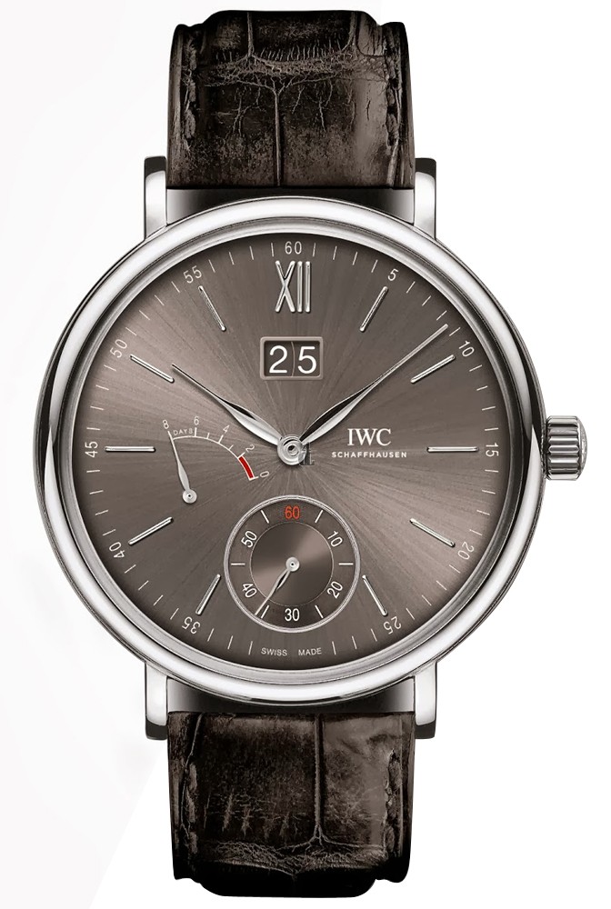 Cheap IWC Portofino Hand Wound Big Date Eight Days 45mm Mens Watch IW516101 fake.