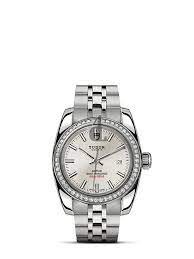 fake Tudor Classic Date stainless-steel watch M22020-0004