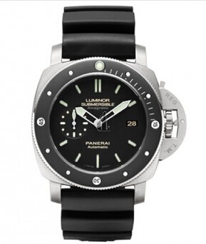 Fake Panerai Luminor Submersible 1950 Amagnetic 3 Days Automatic Titanio PAM00389