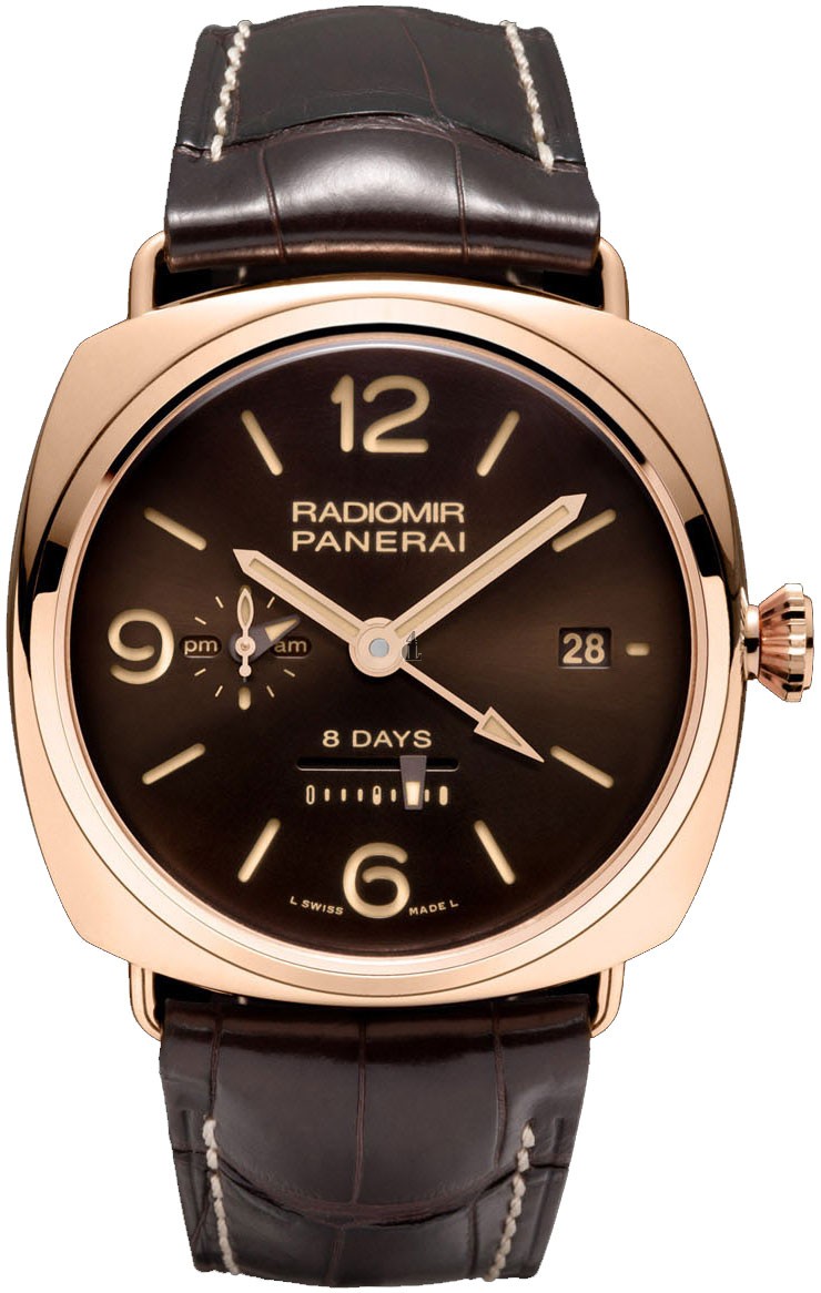 Fake Panerai Radiomir 8 Days GMT Oro Rosso PAM00395