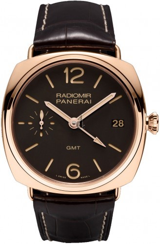 Fake Panerai Radiomir 3 Days GMT Oro Rosso Watch PAM00421