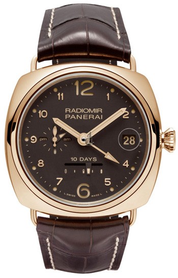 Fake Panerai Radiomir 10 Days GMT Oro Rosso PAM00497