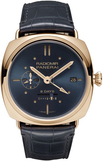 Fake Panerai Radiomir 8 Days GMT Oro Rosso Mens Watch PAM00538