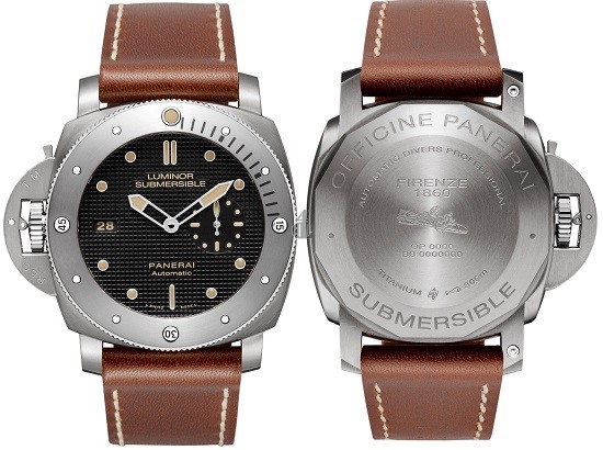 Fake Panerai Luminor Submersible 1950 Left-Handed 3 Days Automatic Titanio PAM00569