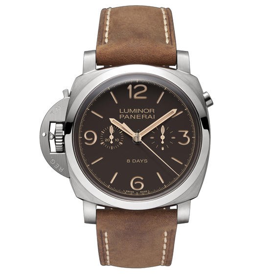 Fake Panerai Luminor 1950 Chrono Left-handed 8 Day Men's Watch PAM00579