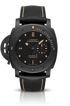 Fake Panerai Luminor Submersible 1950 Left-Handed 3 Days Automatic Ceramica PAM00607