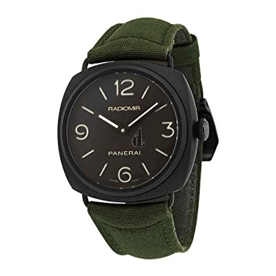 fake Panerai PAM00612 Men's Radiomir Leather Black Dial