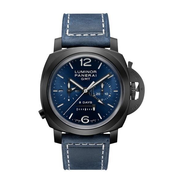 fake Panerai Luminor Chrono Monopulsante 8 Days GMT Blu Notte PAM01135 replica