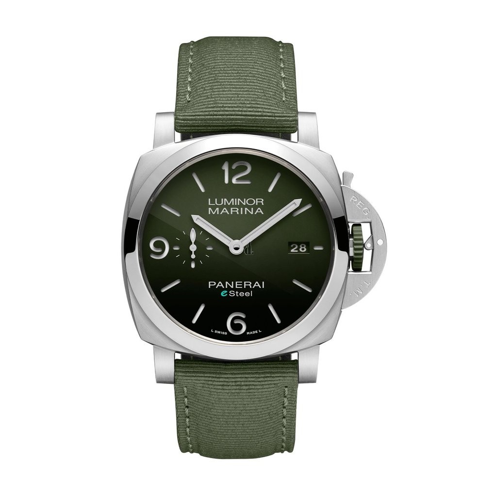 fake Panerai Luminor Stainless Steel 44mm Green Dial PAM01356 replica