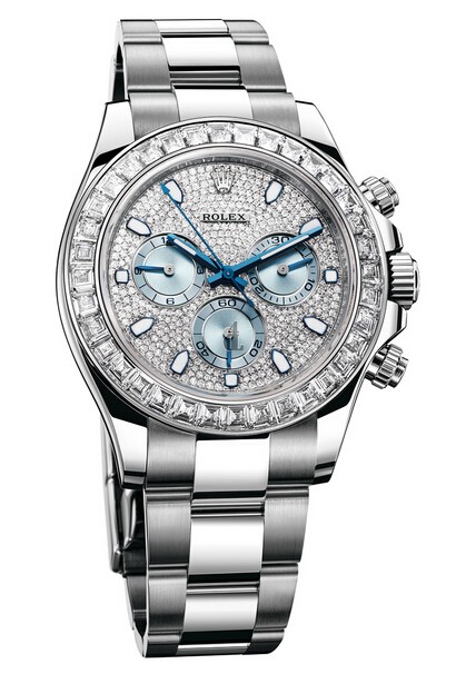 Fake Rolex Daytona Platinum Diamond Bezel and Dial 116576 TBR