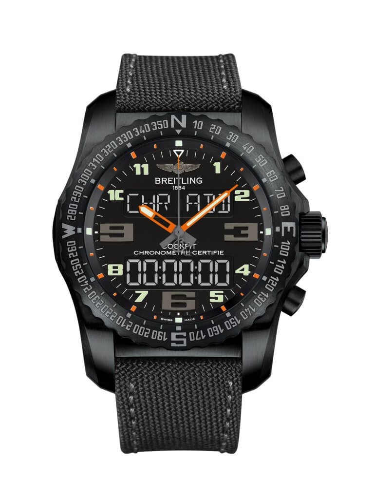 Breitling Professional Cockpit B50 VB5010A5/BD41/100W/M20BASA.1 Black Titanium Watch replica