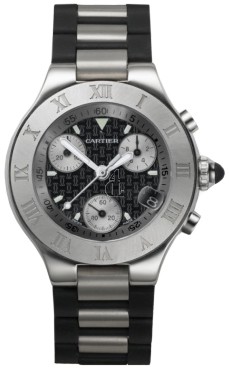 AAA quality Cartier Must 21 Chronoscaph Ladies Watch W10198U2 replica.
