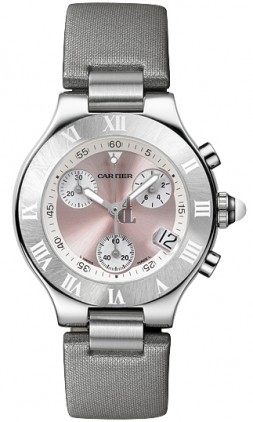 AAA quality Cartier Must 21 Chronoscaph Ladies Watch W1020012 replica.