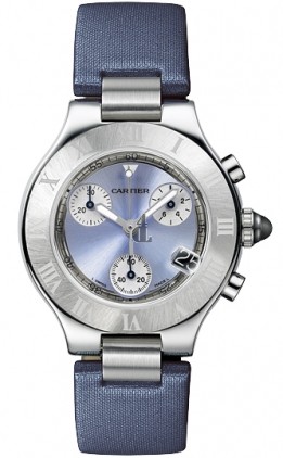 AAA quality Cartier Must 21 Chronoscaph Ladies Watch W1020013 replica.