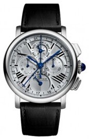 AAA quality Rotonde de Cartier Perpetual Calendar Chronograph 18 kt White Gold Mens Watch W1556226
 replica.