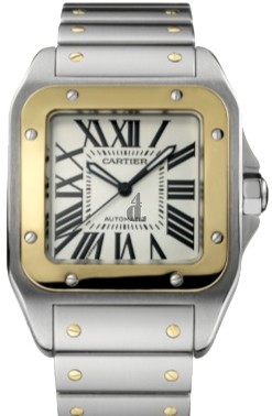 AAA quality Cartier Santos 100 Mens Watch W200728G replica.