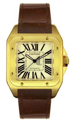 AAA quality Cartier Santos 100 Mens Watch W20078Y1 replica.