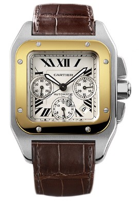 AAA quality Cartier Santos 100 Chronograph Mens Watch W20091X7 replica.
