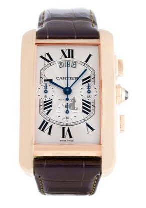 AAA quality Cartier Tank Americaine Mens Watch W2609356 replica.