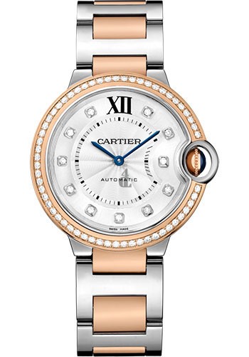 Cartier Ballon Bleu 36mm Steel And Pink Gold W3BB0004