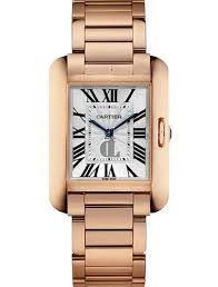 Cartier Tank Anglaise Silvered Flinque Dial Ladies Watch W5310041 imitation