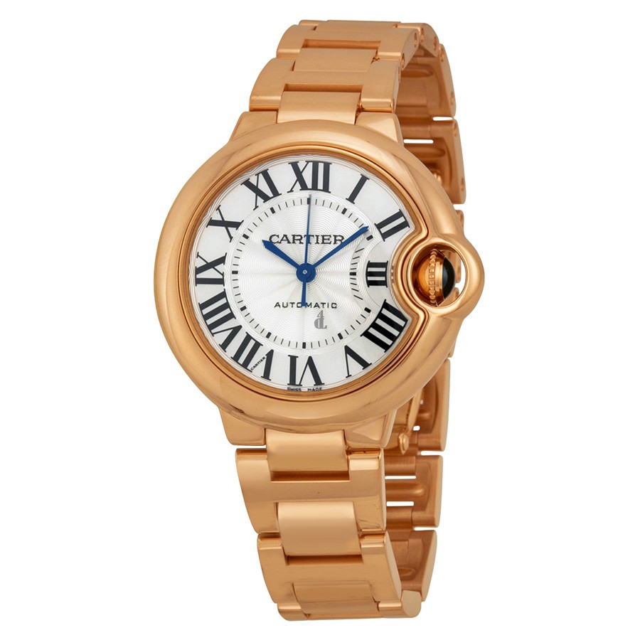 Cartier Ballon Bleu Silver Dial 18kt Rose Gold Ladies Watch W6920096 imitation