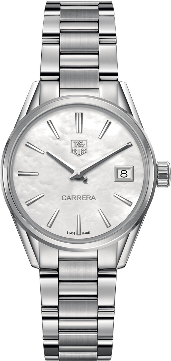 Tag Heuer Carrera White Mother of Pearl Dial Ladies Quartz Watch WAR1311.BA0778 fake.