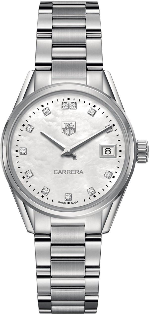 Tag Heuer Carrera Mother of Pearl Dial Ladies Watch WAR1314.BA0778 fake.
