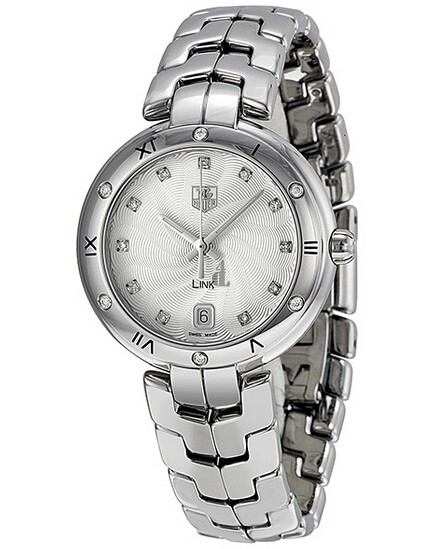 Replica Tag Heuer Link Diamond and Roman Numeral Bezel 34.5 mm WAT1312.BA0956