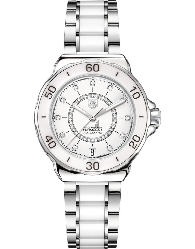 Replica Tag Heuer Formula 1 Ladies Steel and Ceramic Diamond dialAutomatic watch  WAU2211.BA0861