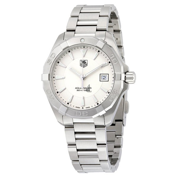 Tag Heuer Aquaracer Silver Dial Stainless Steel Men's Watch WAY1111.BA0910 fake.