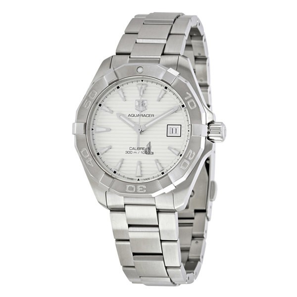 Tag Heuer Aquaracer Silver Dial Stainless Steel Automatic Men's Watch WAY2111.BA0928 fake.