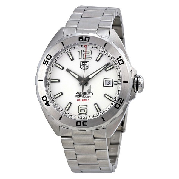 Tag Heuer Formula 1 Automatic White Dial Men's Watch WAZ2114.BA0875 fake.