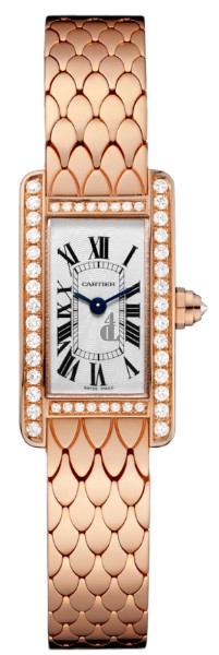 Cartier Tank Americaine Silvered Flinque Dial Ladies Watch WB710012 imitation