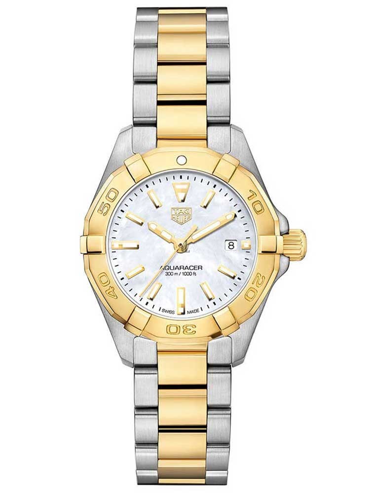 Tag Heuer Aquaracer White Mother of Pearl Dial Ladies WBD1420.BB0321